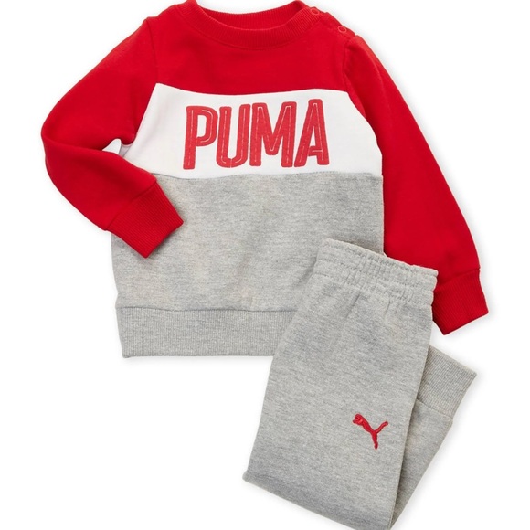 Puma NWT Red and Grey Sweatsuit Set - Picture 1 of 14